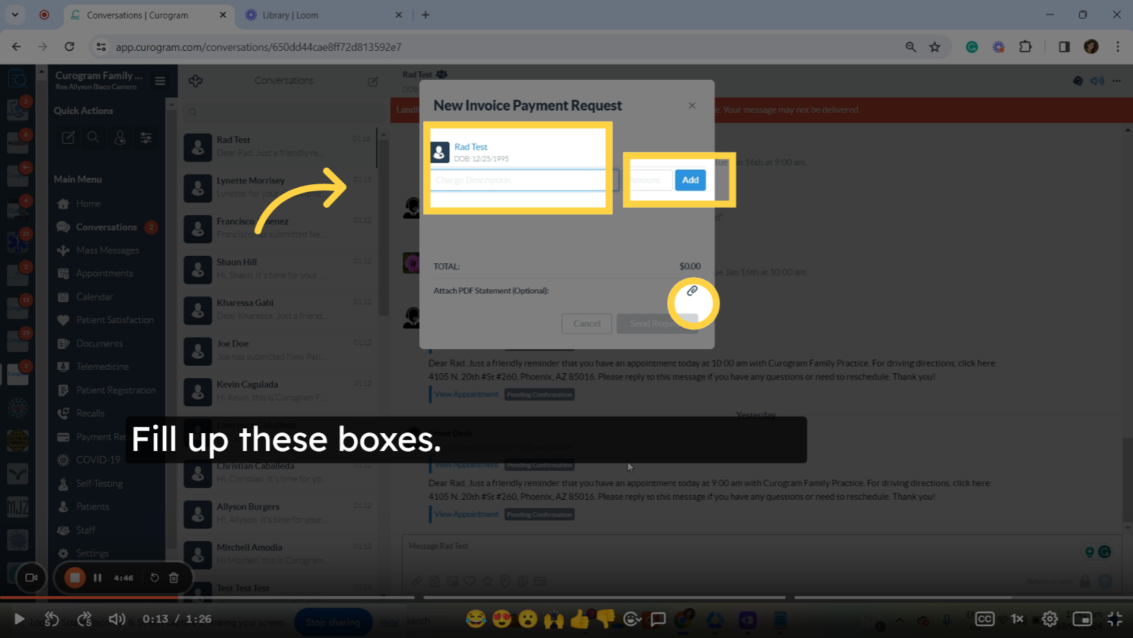 Fill up these boxes.