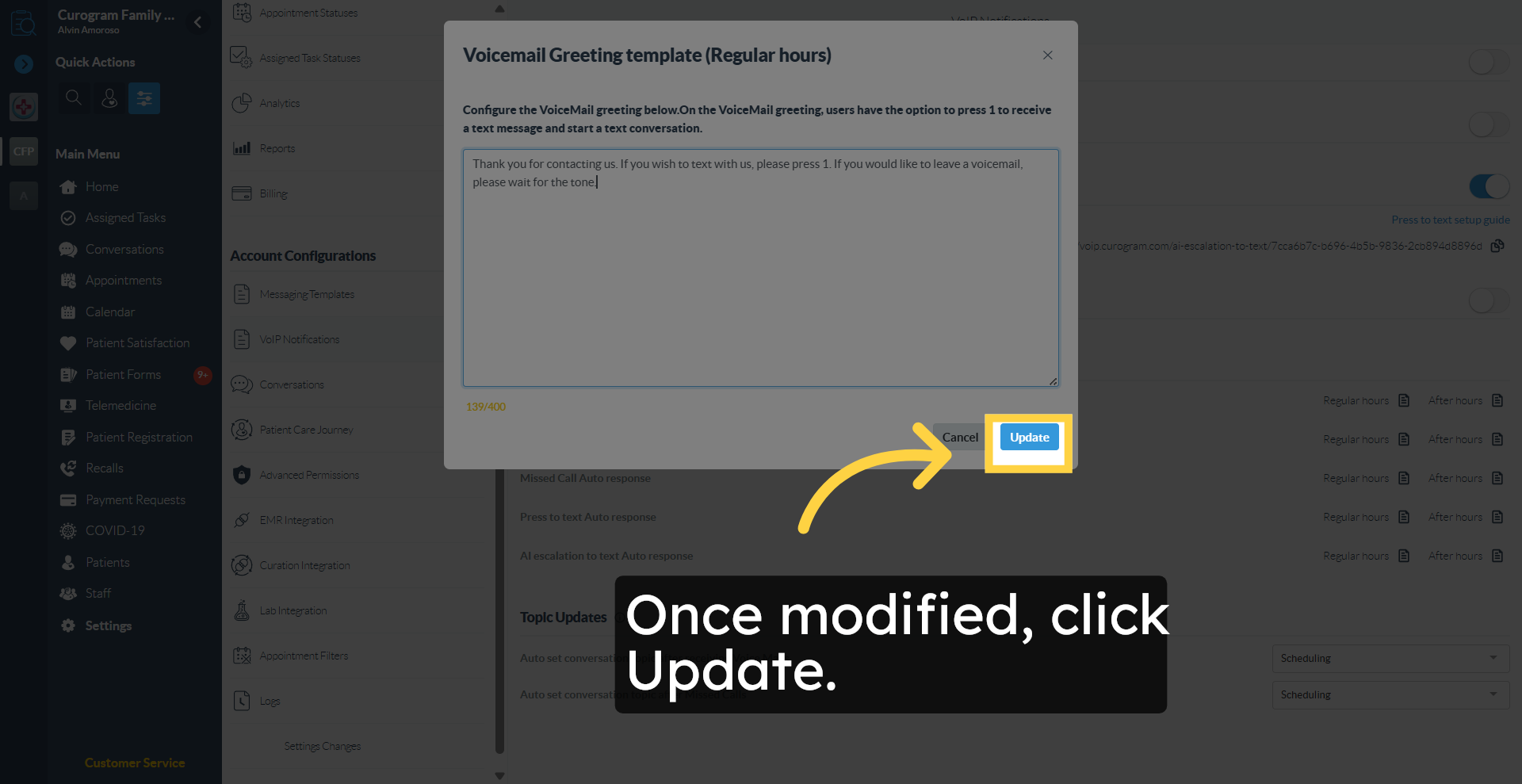 Cancel Current Action