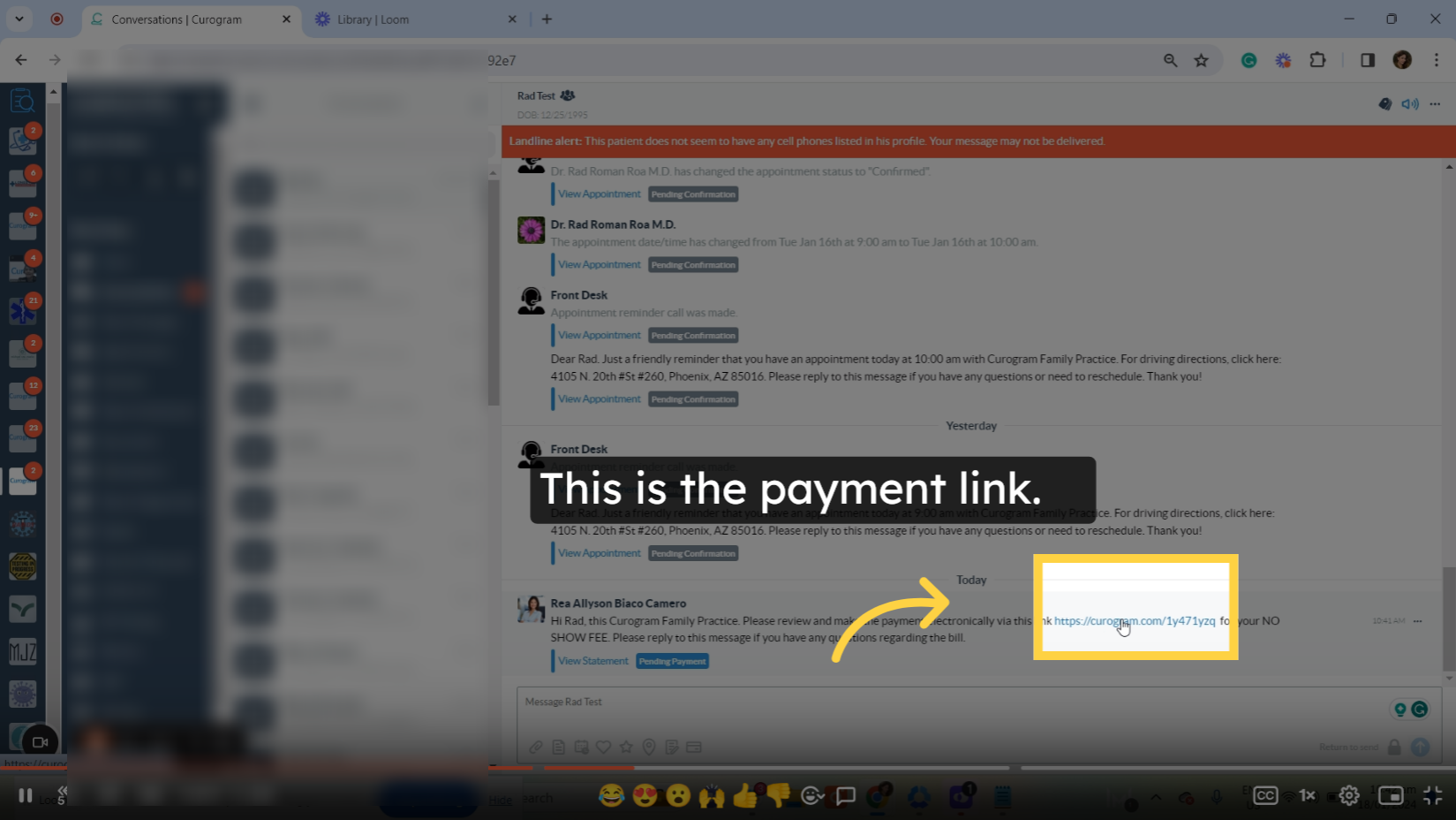 This is the payment link.