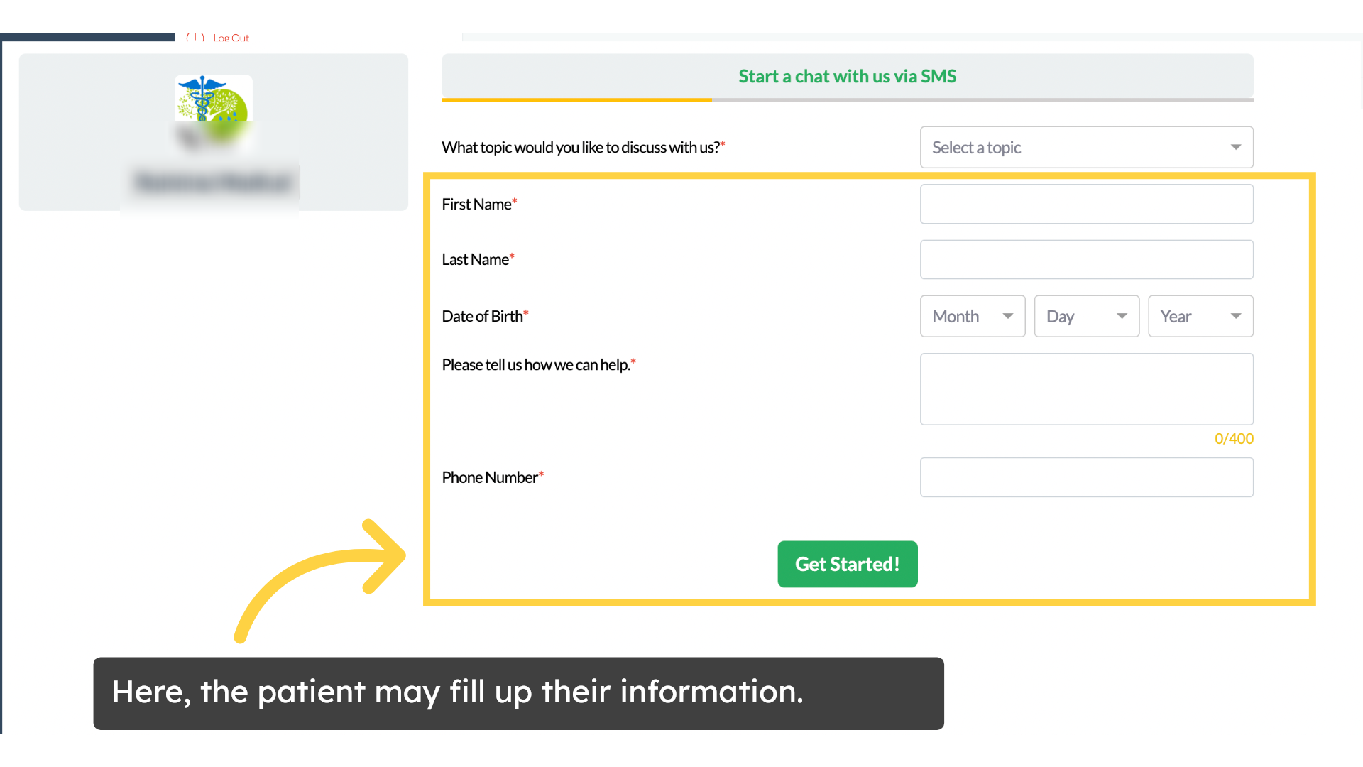 Click 'Public URL https://staging.curogram.com/online-requests/65ddf7edb22b3a04a1500fe2'
