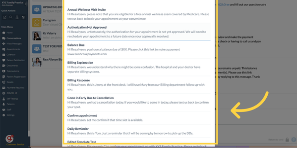 Create a Custom Message Template