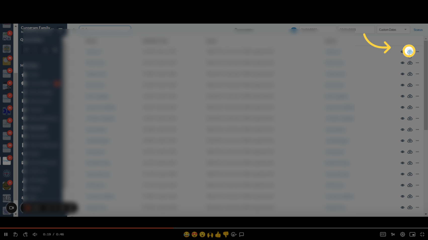Patient Forms tab