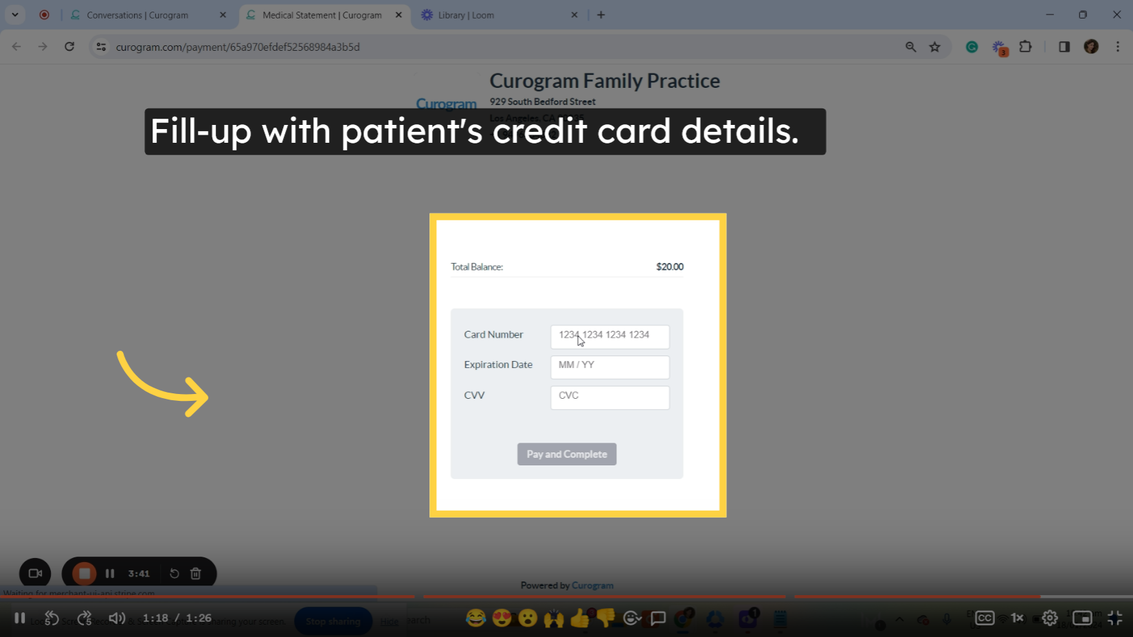 Once confirmed, just click the pay button.