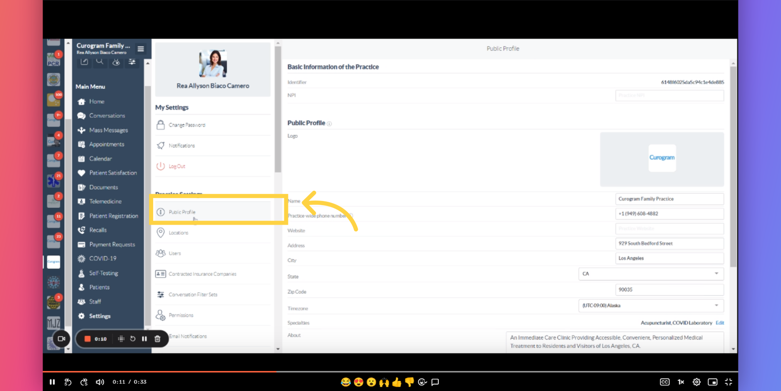 Update your Practice Logo